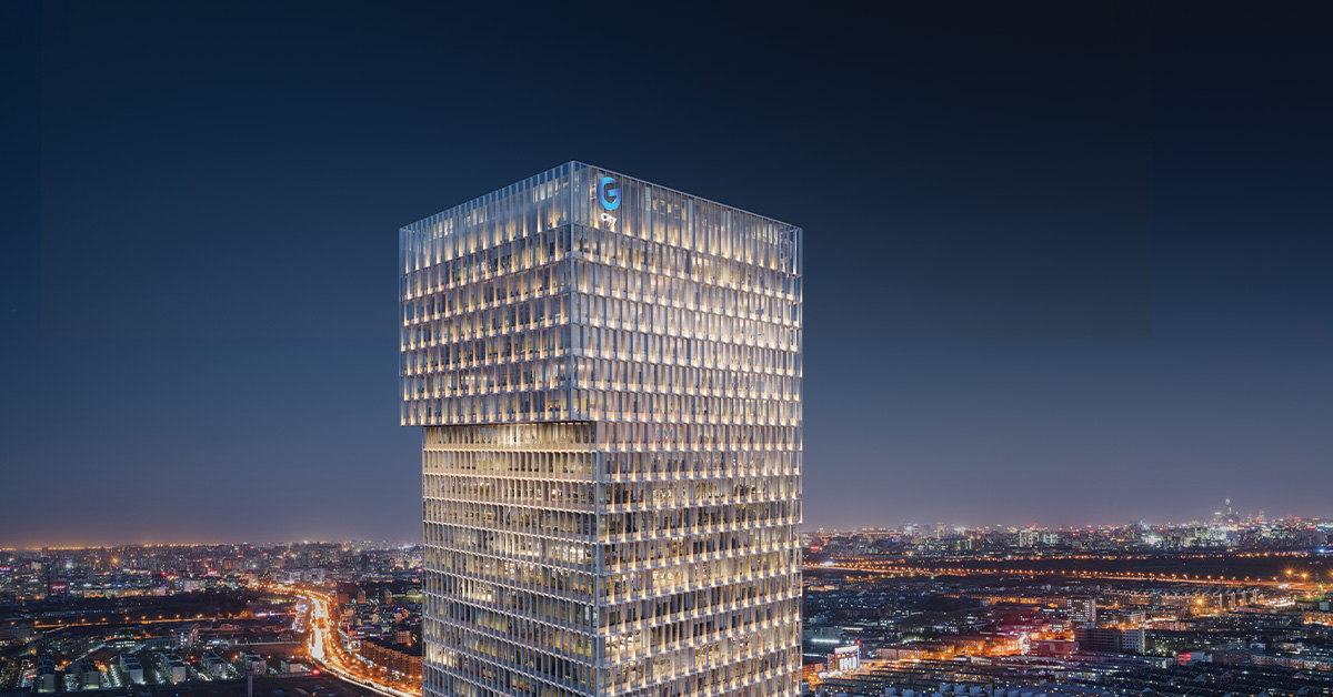 הדמיה מגדל משרדים ג'י סיטי ראשוןל ציון