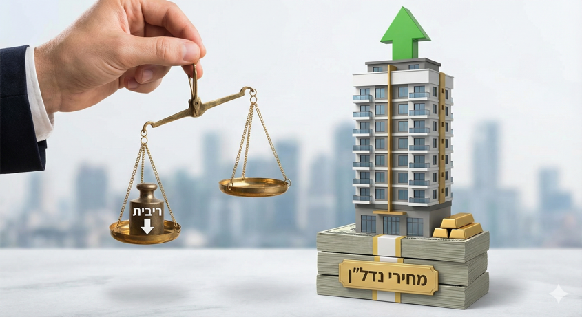 המחיר על המאזניים - מה קורה למחירי הנדלן בתקופה שהריבית יורדת 